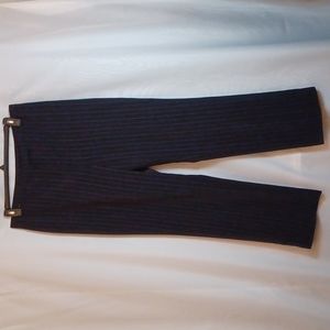 STRESA Women's Navy/White Pin Stripe Straight Leg Pants. 16